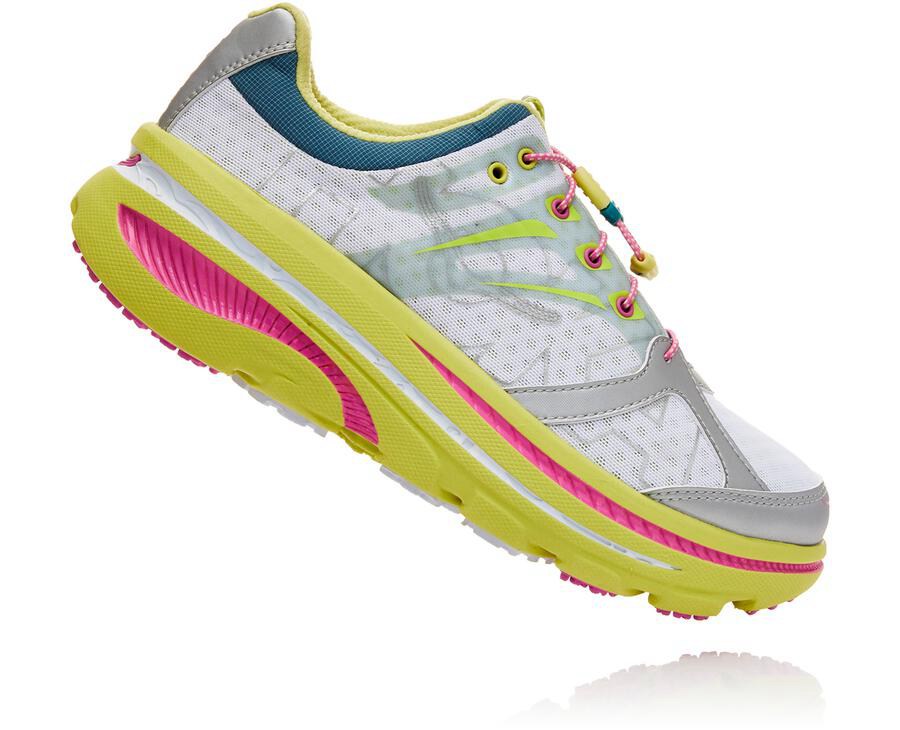 Running Shoes Womens - Hoka One One OV X Bondi B - White - XQZVYMH-23